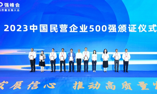 上升20位！桐昆位列2023中国民营企业500强第55位！